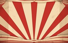 Vintage Carnival Or Circus Poster Background Template, Retro Fair Aesthetic