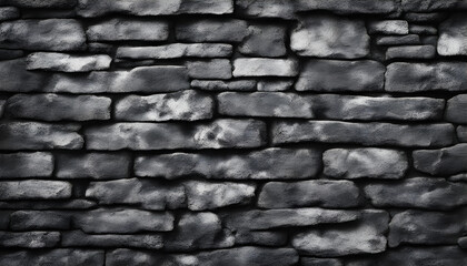 Wall Mural - Black and white grunge. Rock texture. Dark stone background.