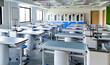 © xy - Empty chemistry laboratory in the school