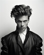 © TheOdd1  - Fashionable Italian Man, Black and White, AI Art