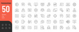 Fototapeta Fototapety z końmi - Programming Line Editable Icons set. Vector illustration in thin line modern style of software development related icons: code, api, programming languages, developer, information technology, and more.