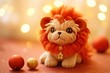 Chinese new year cute lion character toy