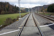 railway tracks in the countryside