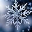 © Kuba - snowflake macro close-up, created using AI generative technology