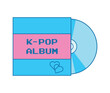 © Maria - Music album of a k-pop group. Vector illustration