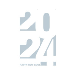 Poster - Minimal modern Happy New Year background design