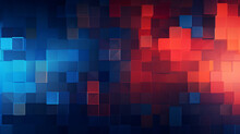 Generative AI Illustration Of Red And Blue Colored