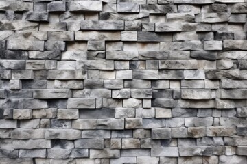 Wall Mural - up-close image of a grey brick wall