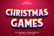 © Kardus Studio - Christmas Games text style effect template editable.