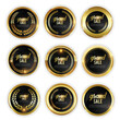 Luxury golden grand sale badge and labels collection 