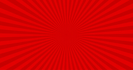 Red rays vector background illustration