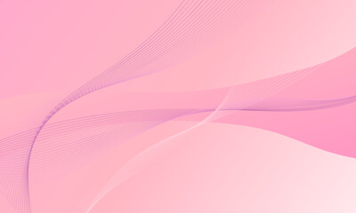 Wall Mural - pink business lines waves curves with smooth gradient abstract background