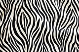 Fototapeta Konie - close-up shot of a zebra-striped pillowcase material