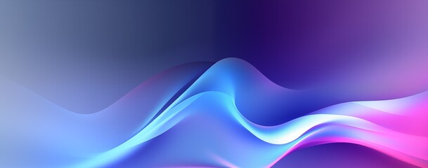 Wall Mural - modern trendy neon wavy flow abstract design background