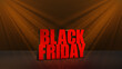 © Cinefootage Visuals - Black Friday Sale text animation With stage light effect