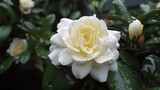 white gardenia flowers tree care powdery gardening image Ai generated art