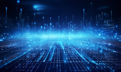 abstract technology background,concept of big data and digital transformation.