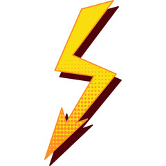 Wall Mural - Lightning Bolt Cartoon