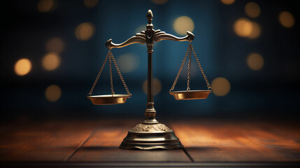 scales of justice on a colorful abstract background