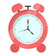 Wall Mural - Alarm clock vector icon set. Set of clocks with a bell vector. Countdown beep icon. A set of alarm clocks in different styles. Vector illustration.