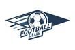 Soccer Logo or football club sign Badge. Football logo with shield background vector design. Vector illustration. 