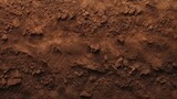 Fototapeta  - Brown ground surface.Close up natural background.soil surface top view