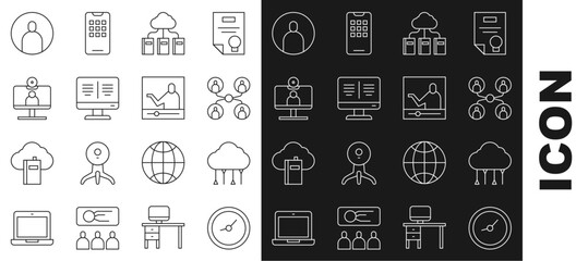 set line clock, network cloud connection, online class, cloud online library, book monitor, video ch