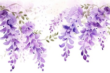 Wall Mural - Summer floral garden nature flower art blossom plant purple background spring design leaf