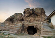 Phrygian valley. Lion's Sanctuary or Solon's Tomb. Travel destinations in Turkey. Kumbet village, Seyitgazi district, Eskisehir province 