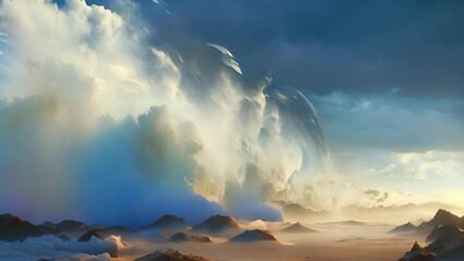 Wall Mural - a dazzling wall of wind encircles its user offering a safe haven against any incantations of destruc