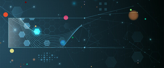 Abstract vector background. Futuristic technology style. Elegant background for business tech presentations.