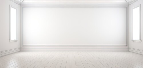 Wall Mural - a blank empty room in a white room Generative AI