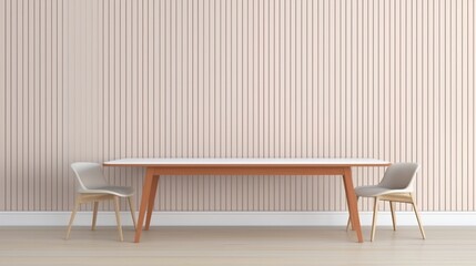 Wall Mural - A minimalist wallpaper design with a composition of clean, parallel lines intersecting at precise angles, creating a visually pleasing and orderly pattern.