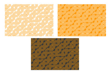 Wall Mural - Luxury gold background pattern seamless geometric line chevron abstract design vector. Christmas pattern collection