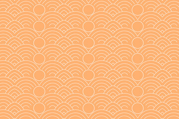 Wall Mural - Luxury gold background pattern seamless geometric line circle wave abstract design vector illustration. Christmas seamless pattern background.