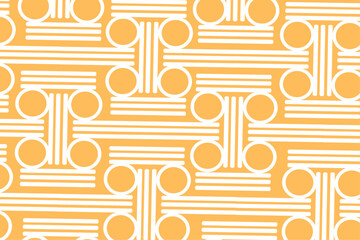 Wall Mural - Luxury gold background pattern seamless geometric line circle wave abstract design vector illustration. Christmas seamless pattern background.
