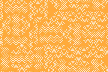 Wall Mural - Luxury gold background pattern seamless geometric line circle wave abstract design vector illustration. Christmas seamless pattern background.