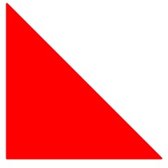 Poster - Red right triangle shape icon 