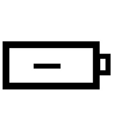 Poster - Battery with minus sign 