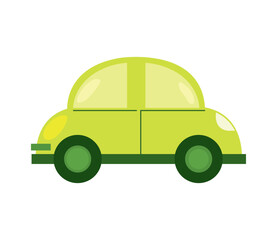 Sticker - electric car illustration