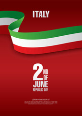 Flag of Italy vector illustration