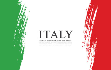 Flag of Italy vector illustration