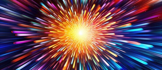 Abstract radial lines Star explosion geometric background