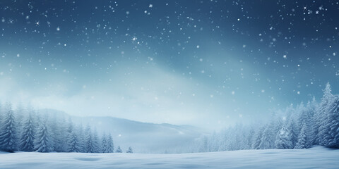  Frosty Forest and Celestial Stars,,
Snowy Night Landscape with Trees 