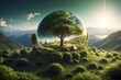 green planet concept, planet conservation