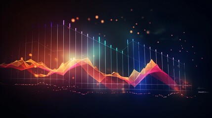 Wall Mural - create a dynamic line chart showcasing the upward trajectory of revenue growth over time, with key m
