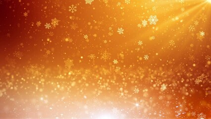 Wall Mural - falling particles glitter gold sparkles background