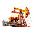 © Ketanoff - Oil pump jack. Transparent background or PNG file. Generated by AI