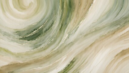 Wall Mural - Closeup of abstract watercolor green and white texture background. Visible watercolor strokes , paint on canvas. Contemporary art painting.