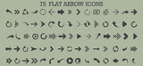 Fototapeta Boho - flat arrow icons. vector design.